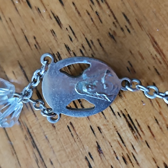 Vintage Silver & Cut Glass Rosary - Picture 5 of 7